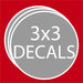 Circle Decals 3"x3" Decals Steel City Tap 