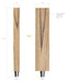 Copy of Copy of Wooden tap handle rectangle flame Tap Handles Steel City Tap 
