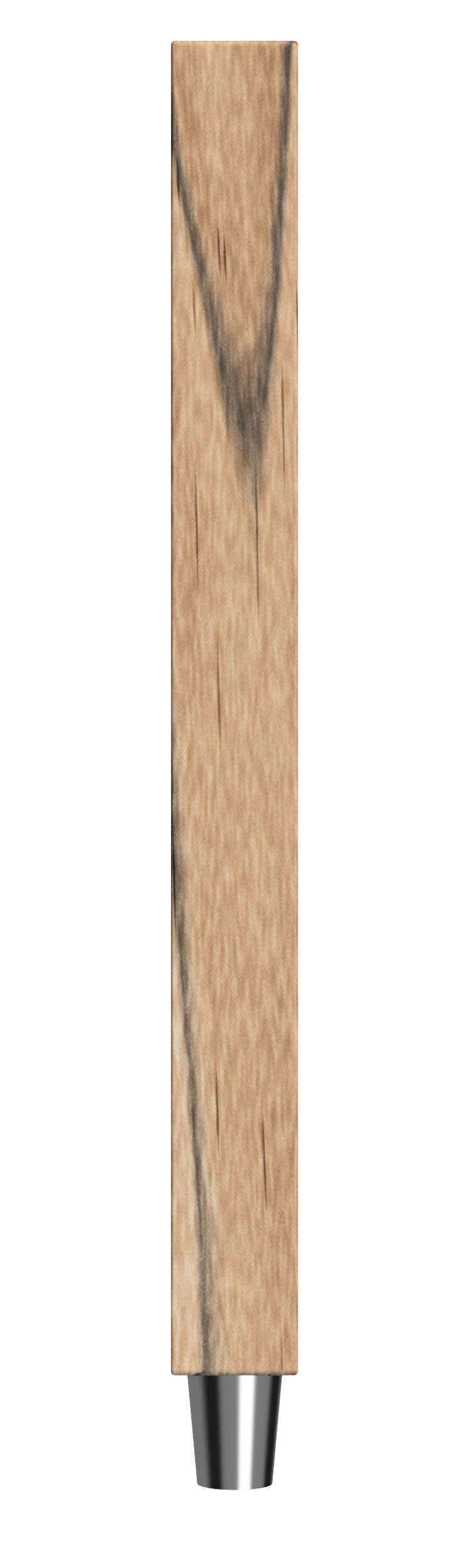 Semi-Custom Flame-Treated Wooden Plank Tap Handle - Steel City Tap