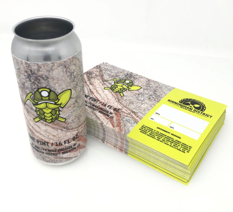 Crowler Labels for 16oz Can Graphic Steel City Tap 