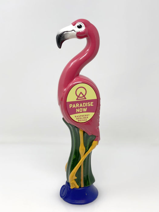 Custom Resin Tap Handle - Paradise Now Flamingo Hand Painted Steel City Tap 