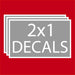 Rectangle Decals 2"x1" Decals Steel City Tap 