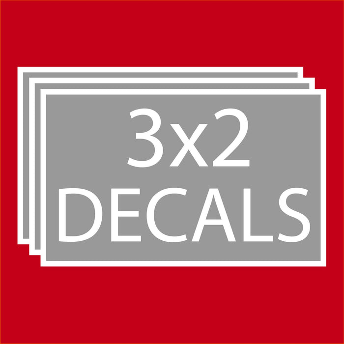 Rectangle Decals 3"x2" Decals Steel City Tap 