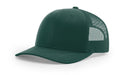 Richardson 112 Trucker Hat with Custom Embroidery HATS prestoembroidery SOLID: DARK GREEN 