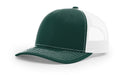 Richardson 112 Trucker Hat with Custom Embroidery HATS prestoembroidery SPLIT: DARK GREEN/WHITE 