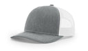 Richardson 112 Trucker Hat with Custom Embroidery HATS prestoembroidery SPLIT: HEATHER GREY/LIGHT GREY 