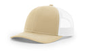 Richardson 112 Trucker Hat with Custom Embroidery HATS prestoembroidery SPLIT: KHAKI/WHITE 