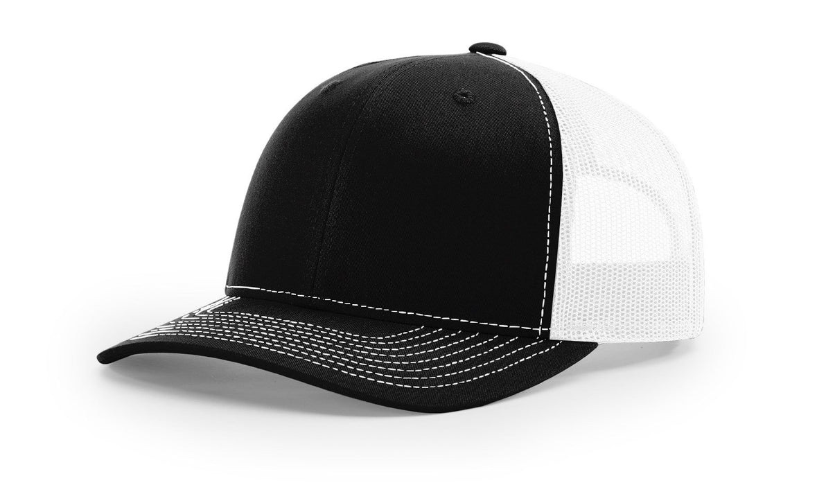Richardson 112 Trucker Hat with Leather Patch HATS prestoembroidery 