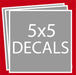 Square Decals 5"x5" Decals Steel City Tap 