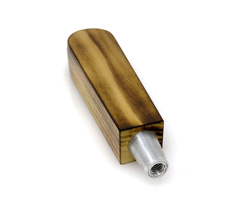 Wood Flame Curved Shotgun Tap Handle Tap Handles Steel City Tap Co 